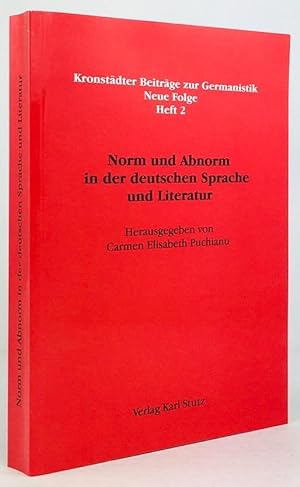 Bild des Verkufers fr Norm und Abnorm in der deutschen Sprache und Literatur. zum Verkauf von Antiquariat Heiner Henke