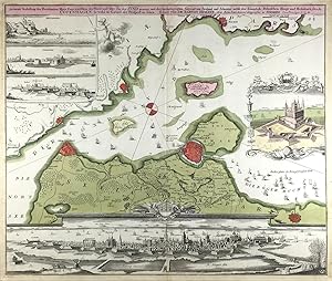 Accurate Vorstellung der Berühmten Meer-Enge zwischen Nord und Ost See der Sund genant, mit der h...