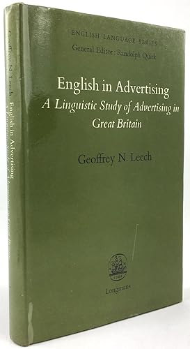 Seller image for English in Advertising. A linguistic Study of Advertising in Great Britain. Second impression. for sale by Antiquariat Heiner Henke