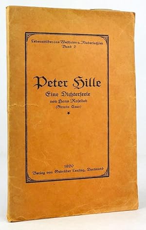 Image du vendeur pour Peter Hille. Eine Dichterseele. mis en vente par Antiquariat Heiner Henke