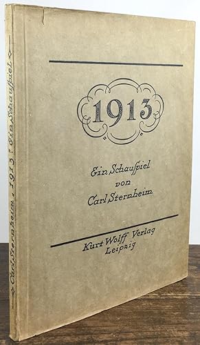 Bild des Verkufers fr 1913. Schauspiel in drei Aufzgen. Textzeichnungen von Ernst Stern zum Verkauf von Antiquariat Heiner Henke