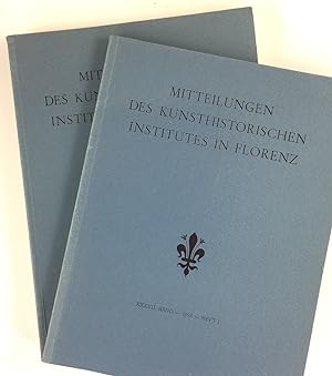Imagen del vendedor de Mitteilungen des Kunsthistorischen Institutes in Florenz. XXXVII. Band - 1993 - Heft 1 u. 2/3. a la venta por Antiquariat Heiner Henke