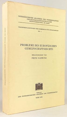 Seller image for Probleme des europischen Gemeinschaftsrechts. for sale by Antiquariat Heiner Henke