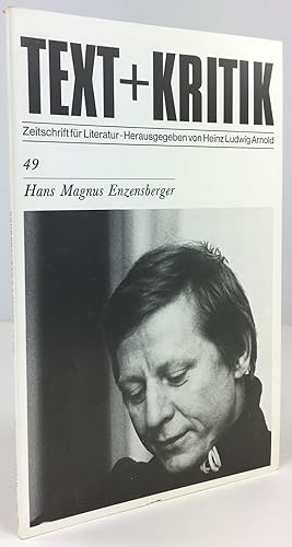 Bild des Verkufers fr Hans Magnus Enzensberger. Hrsg. v. H. L. Arnold. zum Verkauf von Antiquariat Heiner Henke