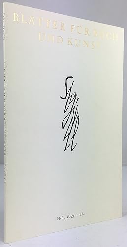 Imagen del vendedor de Sigill, Bltter fr Buch und Kunst. Heft 2, Folge 8. 1984. Mit Holzschnitten von Gerhard Marcks und Holzstichen von Otto Rohse. a la venta por Antiquariat Heiner Henke