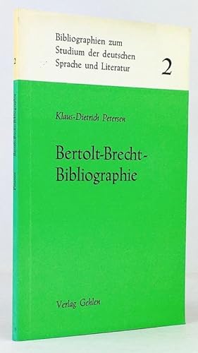 Bild des Verkufers fr Bertolt-Brecht-Bibliographie. Mit einem Geleitwort von Johannes Hansel. zum Verkauf von Antiquariat Heiner Henke