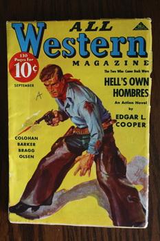 Seller image for ALL WESTERN MAGAZINE (Pulp Magazine). September 1937; -- Volume 22 #65 Hell's Own Hombres by Edgar L. Cooper; for sale by Comic World