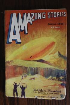 Seller image for AMAZING STORIES (Pulp Magazine). August 1935; -- Volume 10 #5 The Golden Planetoid by Stanton A. Coblents; // Liners of Time by John Russell Fearn; for sale by Comic World