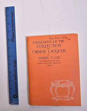 Bild des Verkufers fr Catalogue of the Collection of Chinese Lacquer by Sammy Y. Lee zum Verkauf von Mullen Books, ABAA