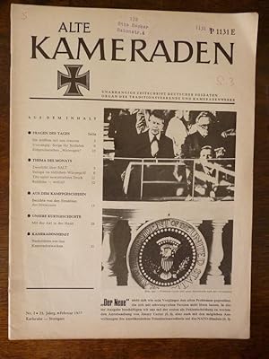 Bild des Verkufers fr Alte Kameraden. Nr. 2 / 1977 Unabhngige Zeitschrift Deutscher Soldaten. Organ der Traditionsverbnde und Kameradenwerke. zum Verkauf von Allguer Online Antiquariat