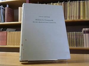 Seller image for Hebrische Grammatik fr den akademischen Unterricht [von Oskar Grether]; 3. unvernderte Aufl. for sale by BuchKaffee Vividus e.K.
