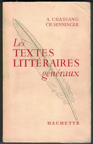 Image du vendeur pour Les Textes littraires gnraux. mis en vente par Mimesis