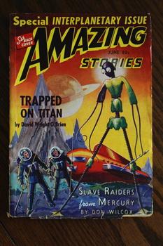 Imagen del vendedor de AMAZING STORIES (Pulp Magazine). June 1940; -- Volume 14 #6 Trapped on Titan by David Wright O'Brien a la venta por Comic World