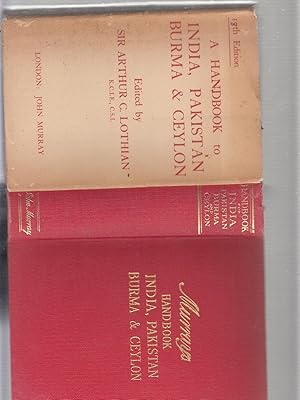 Seller image for A Handbook to India, Pakistan, Burma & Ceylon (in original dust warpper) for sale by Old Book Shop of Bordentown (ABAA, ILAB)