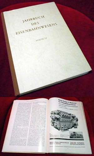 Bild des Verkufers fr Jahrbuch des Eisenbahnwesens. 12. Folge. zum Verkauf von Antiquariat Clement