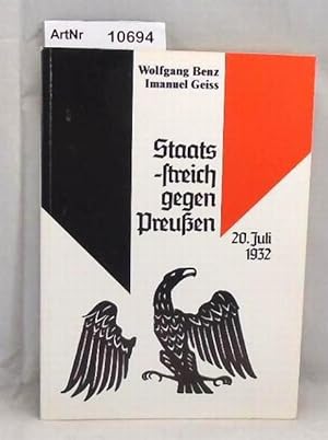 Imagen del vendedor de Staatsstreich gegen Preuen 20. Juli 1932 a la venta por Die Bchertruhe