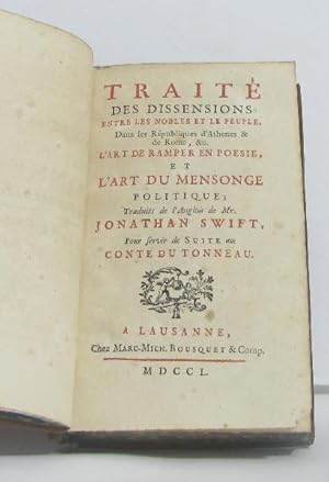 Le conte du tonneau tome troisième Traité des dissensions entre les nobles et le peuple dans les ...