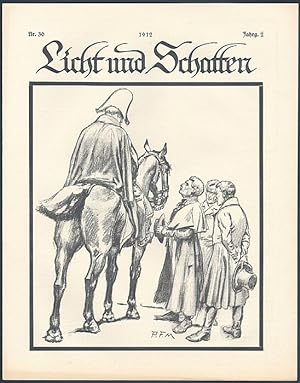 Bild des Verkufers fr Licht und Schatten. Jg. 2, Nr. 30. zum Verkauf von Antiquariat A. Suelzen