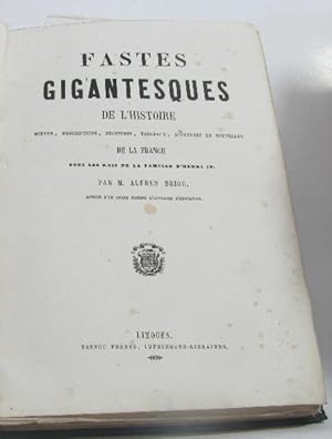 Seller image for Fastes gigantesques de l'histoire de la france sous les rois de la famille d'henri IV for sale by crealivres