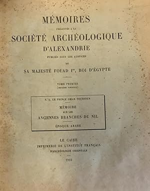 Immagine del venditore per Memoire Sur Les Anciennes Branches du Nil. Epoque Arabe. Tome Premier (Deuxieme Fascicule). venduto da FOLIOS LIMITED