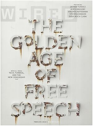 Imagen del vendedor de Wired Magazine: February 2018: The Golden Age of Free Speech a la venta por Diatrope Books
