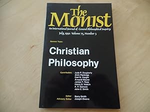 Seller image for The Monist Volume 75, No. 3. International Journal of General Philosophical Inquiry. General Topic: Christian Philosophy. for sale by Antiquariat Rohde