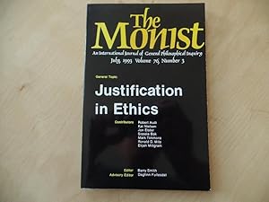 Seller image for The Monist Volume 76, No. 3. International Journal of General Philosophical Inquiry. General Topic: Justification in Ethics for sale by Antiquariat Rohde