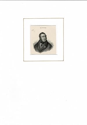 PORTRAIT Gioachino Rossini. (1789 [recte 1792] Pesaro - 1868 Passy, Paris. italienischer Komponis...