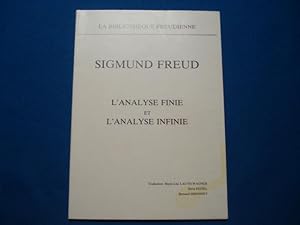 Sigmund Freud L'Analye Finie et l'Analyse Infinie