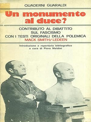 Bild des Verkufers fr Un monumento al duce? zum Verkauf von Librodifaccia