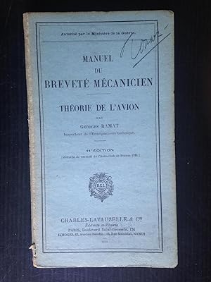 Manuel du Brevete Mécanicien , Theorie de L'Avion
