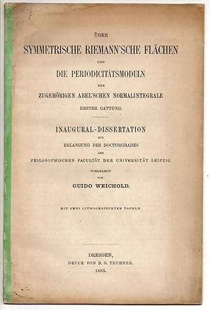 Über symmetrische Riemann'sche Flächen und die Periodicitätsmoduln der zugehörigen Abel'schen Nor...