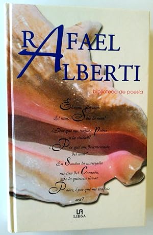 Bild des Verkufers fr Rafael Alberti: seleccin biblioteca de poesia zum Verkauf von Librera Salvalibros Express