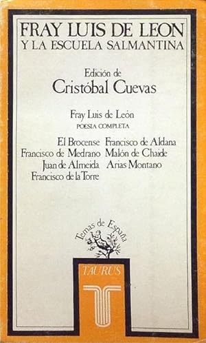 Bild des Verkufers fr Fray Luis de Len y la escuela salmantina zum Verkauf von Girol Books Inc.