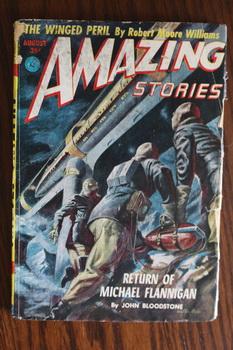 Bild des Verkufers fr AMAZING STORIES (Pulp Magazine). August 1952; -- Volume 26 #8 The Return of Michael Flannigan by John Bloodstone;; zum Verkauf von Comic World