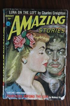 Seller image for AMAZING STORIES (Pulp Magazine). January 1953; -- Volume 27 #1 Frontiers Beyond the Sun by Mallory Storm; for sale by Comic World