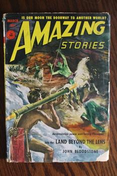 Bild des Verkufers fr AMAZING STORIES (Pulp Magazine). March 1952; -- Volume 26 #3 Land Beyond the Lens by John Bloodstone; zum Verkauf von Comic World