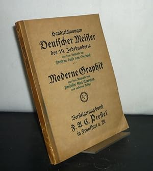 I. Sammlung von Handzeichnungen deutscher Meister des 19. Jahrhunderts aus dem Nachlasse der im J...