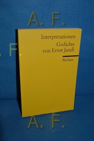 Gedichte von Ernst Jandl (Reclams Universal-Bibliothek , Nr. 17519 : Interpretationen)