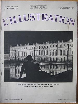 L'illustration N°4943 du 27 Novembre 1937. L'apothéose lumineuse des Châteaux de France. Versaill...