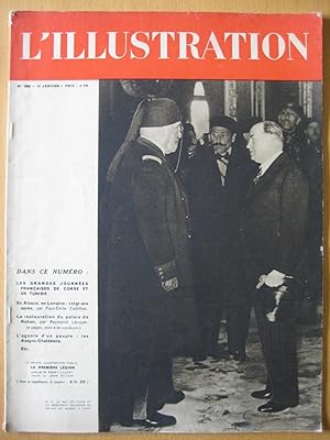 L'illustration N°5002 du 14 Janvier 1939. Les grandes journées françaises de Corse et de Tunisie 