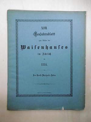 Aus Gerold Eberhard's Leben. [Neujahrsblatt auf das Jahr 1884. Zum Besten des Waisenhauses in Zür...