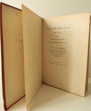 MACARONEANA ANDRA, OVERUM NOUVEAUX MELANGES DE LITTERATURE MACARONIQUE.