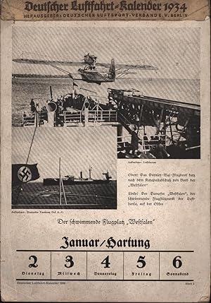 Bild des Verkufers fr Deutscher Luftfahrt-Kalender 1934, zum Verkauf von Antiquariat Kastanienhof