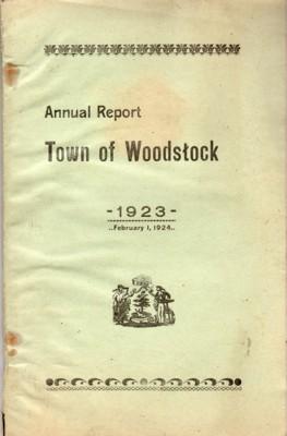 1923 Annual Report for the Town of Woodstock (ME)