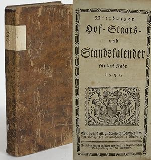 Würzburger Hof- und Staats-Kalender für das Jahr 1791