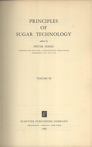 Seller image for Principles of Sugar Technology. Volume 3 for sale by Masalai Press