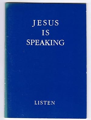 Seller image for Jesus is Speaking to You and to All of This World: Listen for sale by Recycled Books & Music