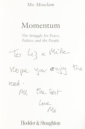 Seller image for Momentum, the Struggle for Peace, Politics and the People for sale by Adrian Harrington Ltd, PBFA, ABA, ILAB