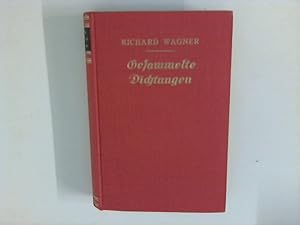 Bild des Verkufers fr Richard Wagners Gesammelte Dichtungen : Drei Teile in einem Band. zum Verkauf von ANTIQUARIAT FRDEBUCH Inh.Michael Simon